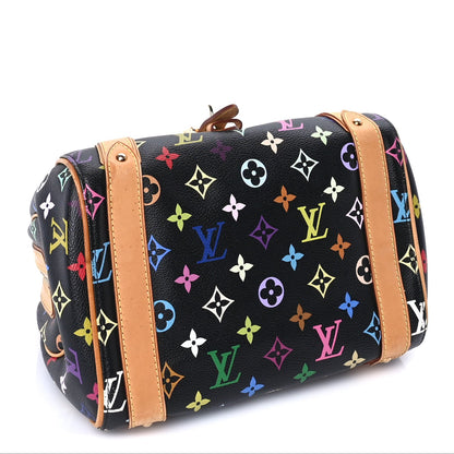 Louis Vuitton Monogram Multicolor Priscilla Black Black 3 of 7
