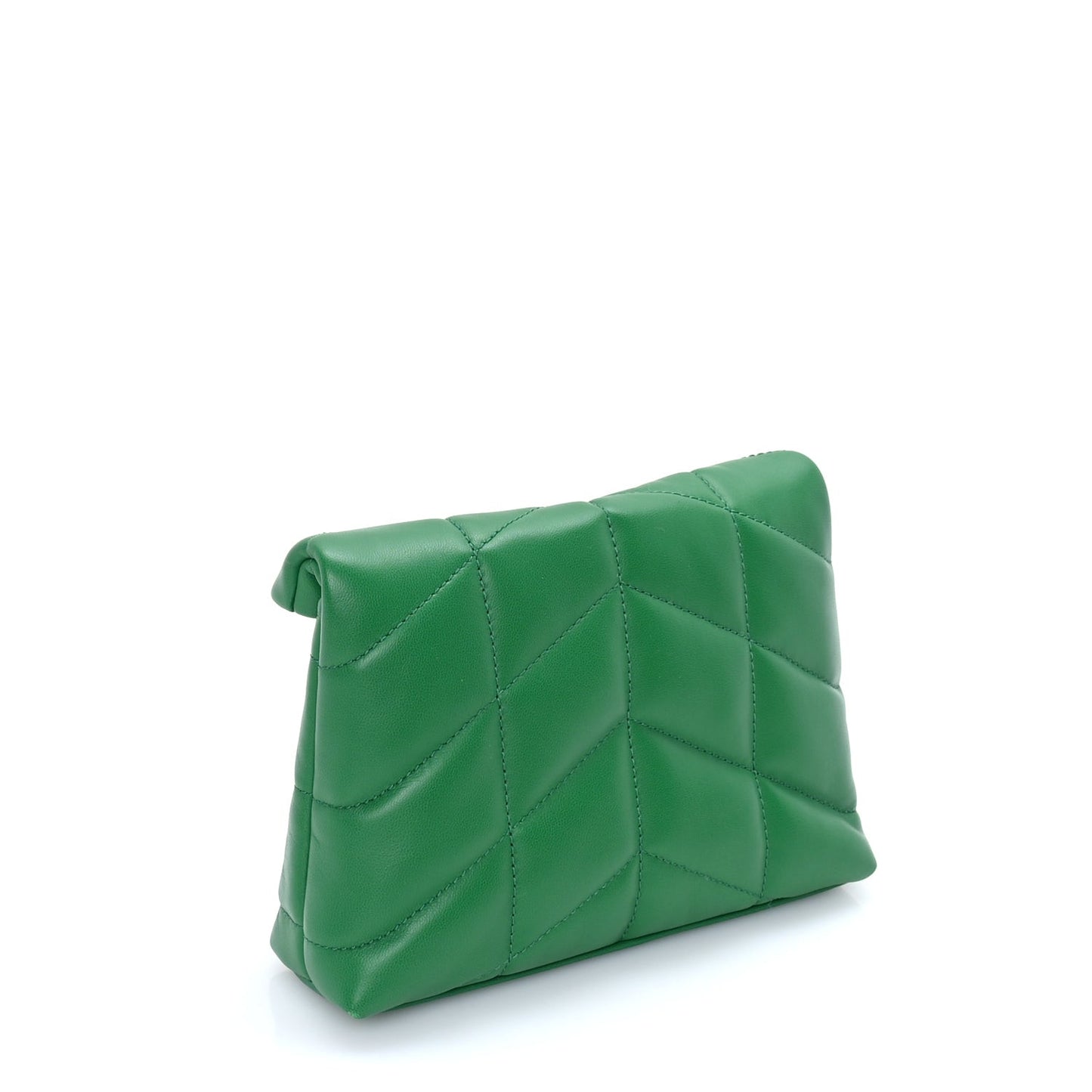 Lambskin Monogram Loulou Puffer Pouch Clutch New Vert
