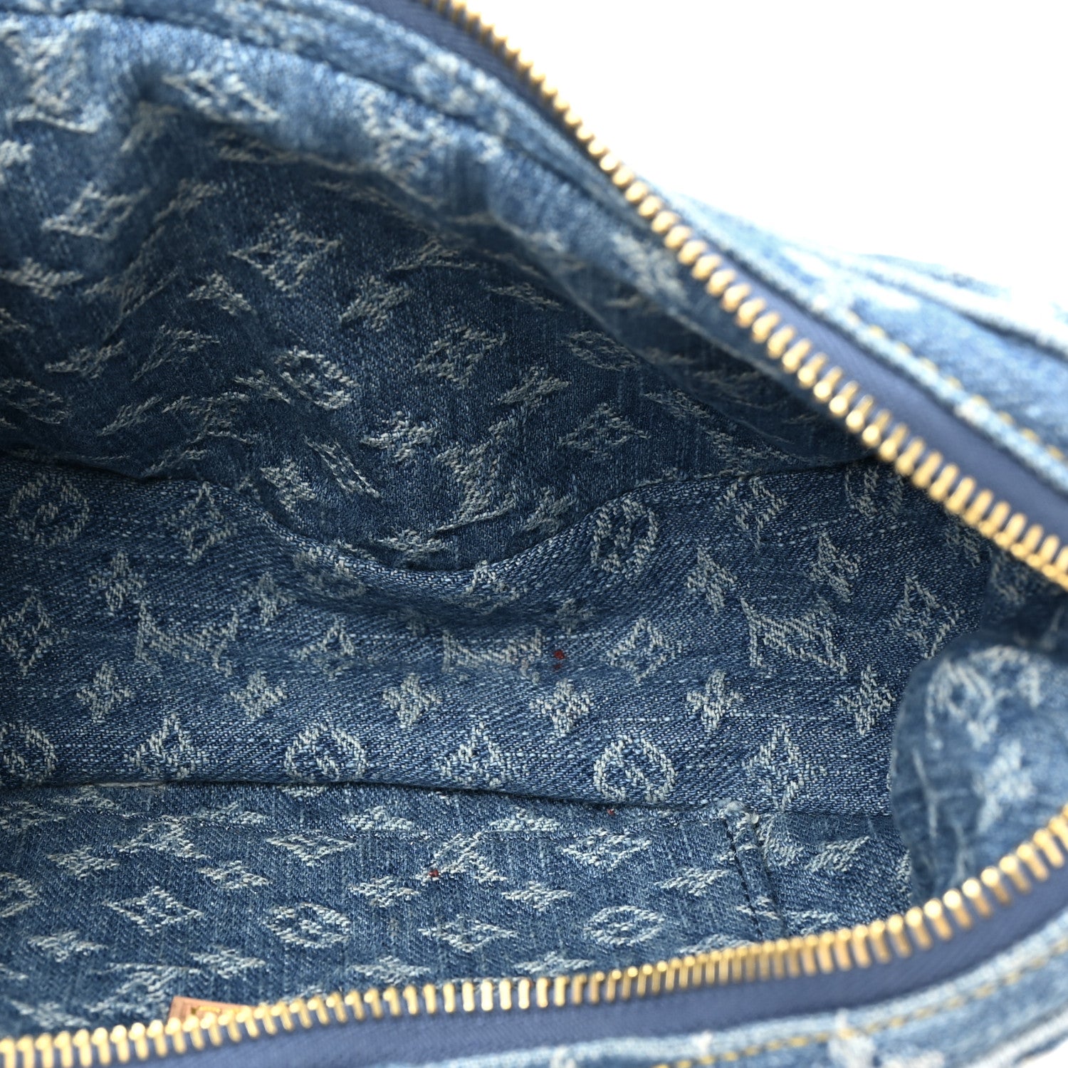 Louis Vuitton Monogram Denim Croissant MM Blue 6 of 11