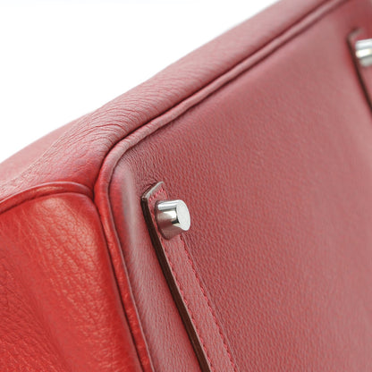 Hermes Buffle Skipper Birkin 35 Rouge Vif 36 of 40