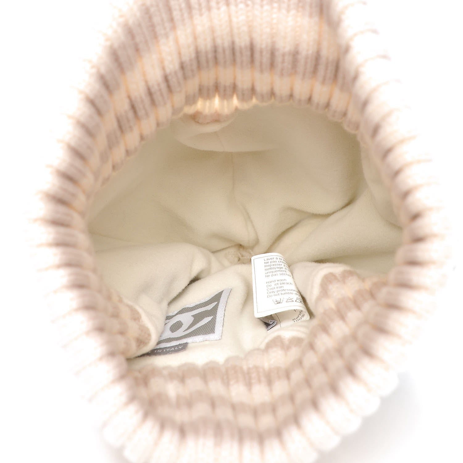 Chanel Cotton CC Pom Beanie Ski Hat 4 of 7