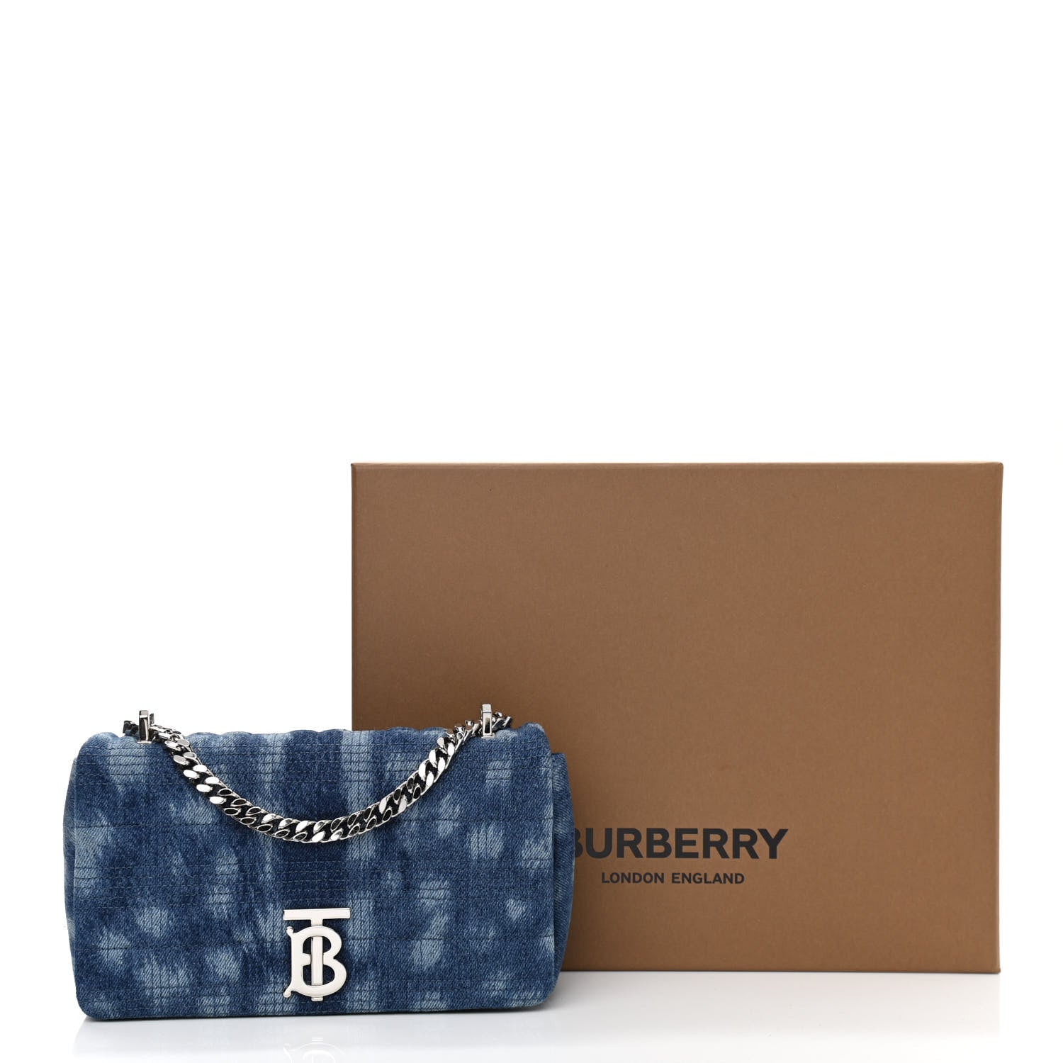 Burberry Denim Quilted Small Lola Bag Blue 10 of 10