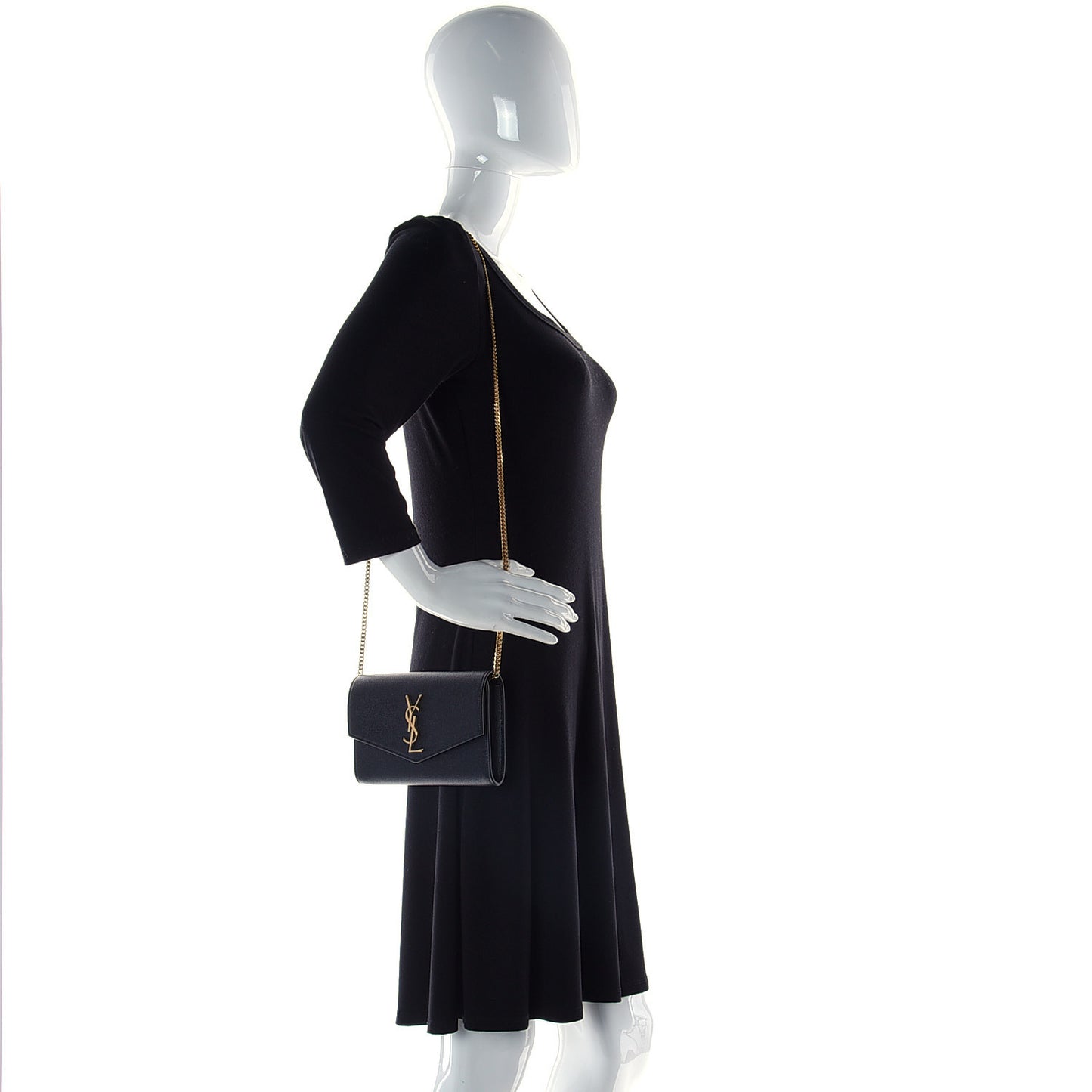 Grain De Poudre Uptown Chain Wallet Black