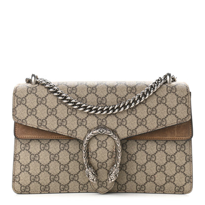 Gucci GG Supreme Monogram Small Dionysus Shoulder Bag Taupe 1 of 15