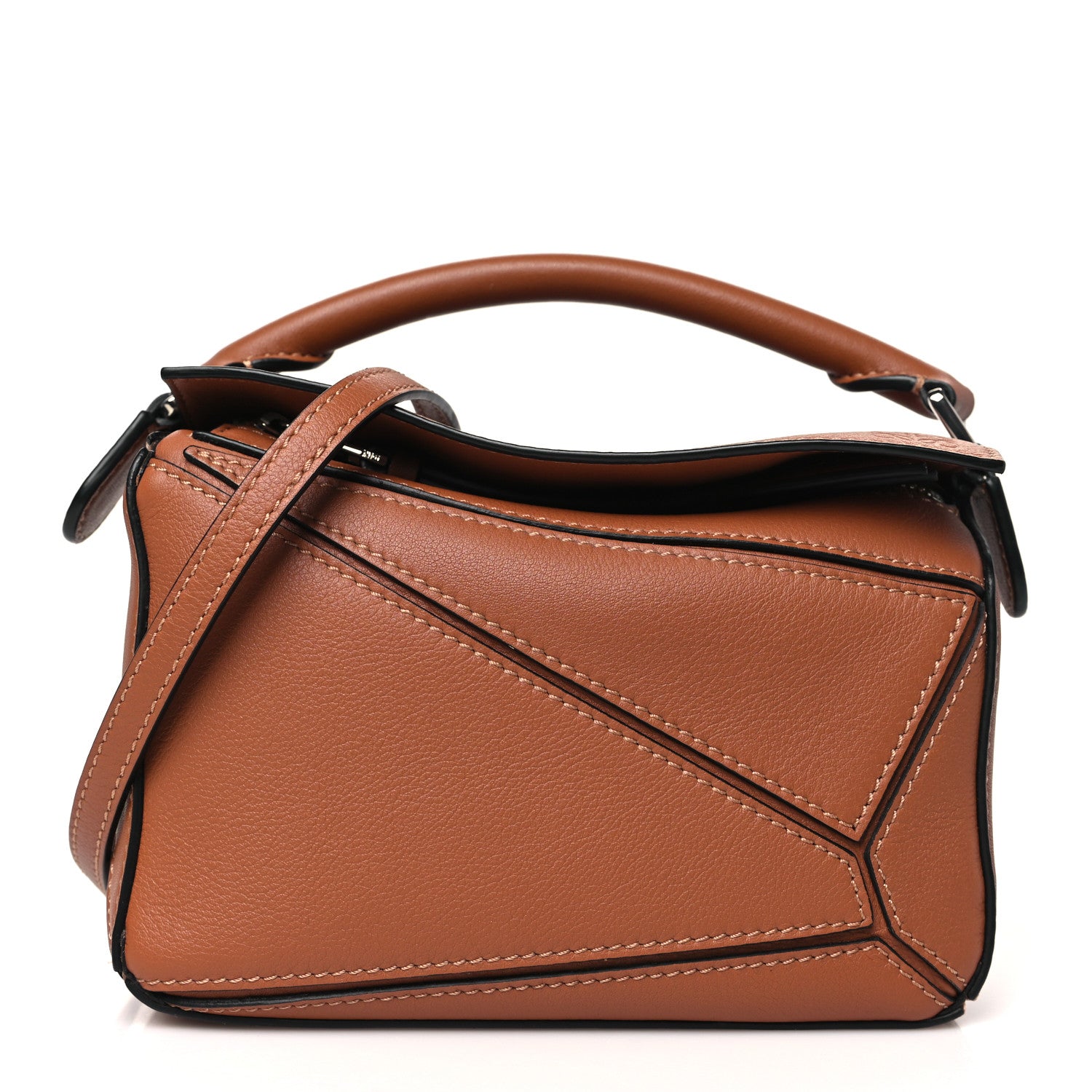 Loewe Calfskin Mini Puzzle Bag Tan 1 of 10