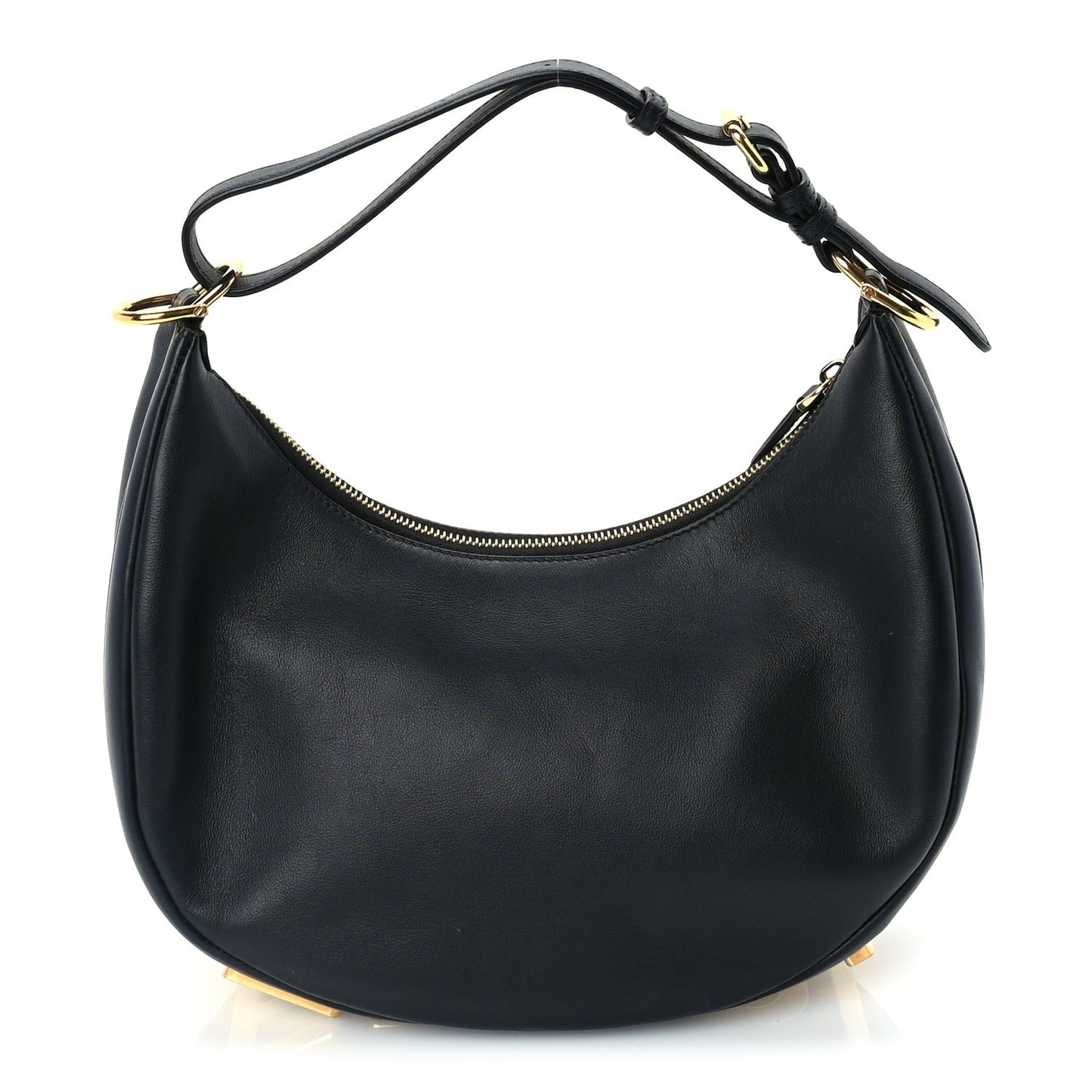 Vitello Grace Matte Small graphy Hobo Bag  Black