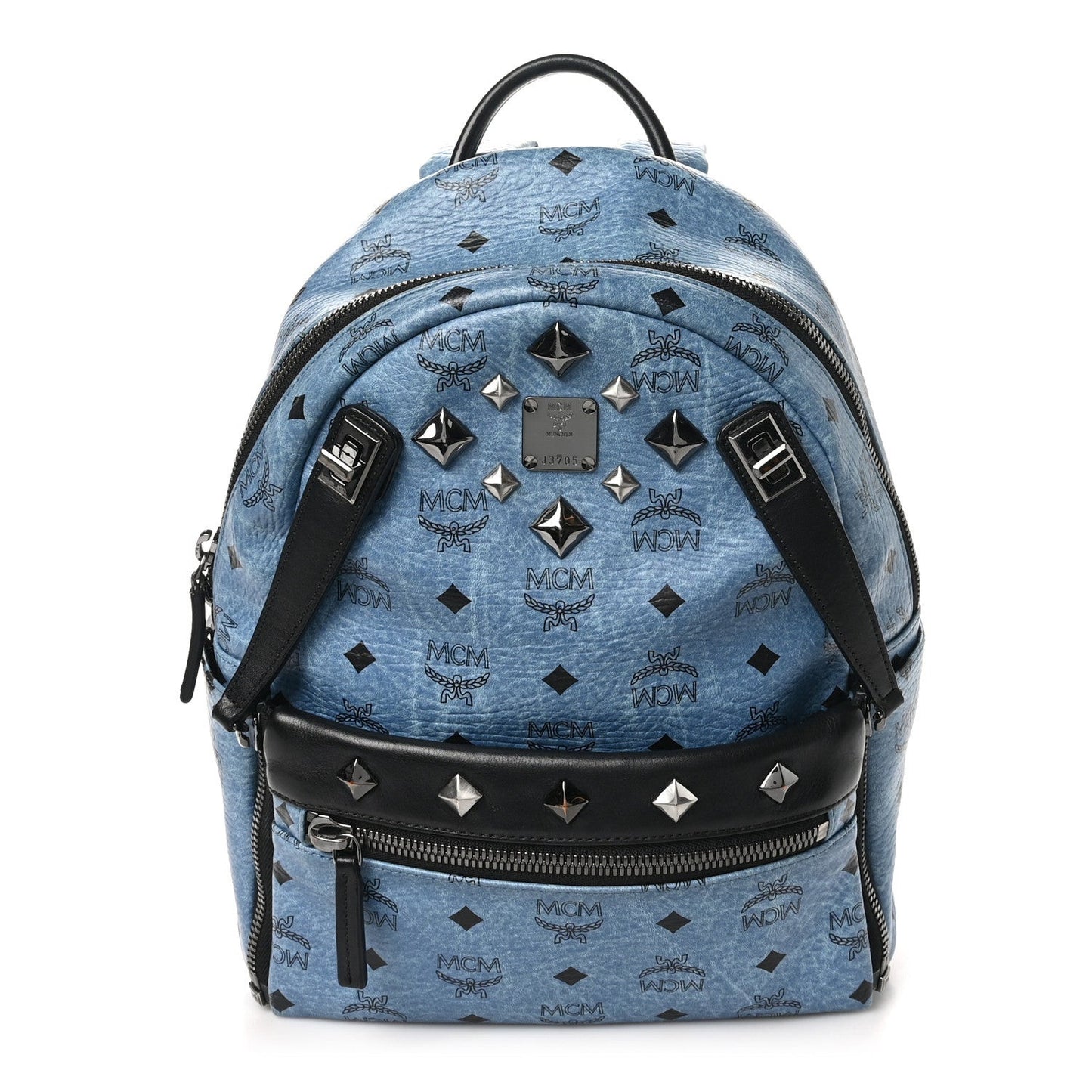 Visetos Studded Small Dual Stark Backpack Denim