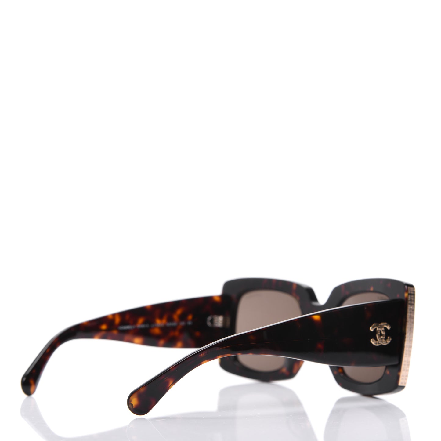 Acetate Rectangle Sunglasses 5435 Tortoise