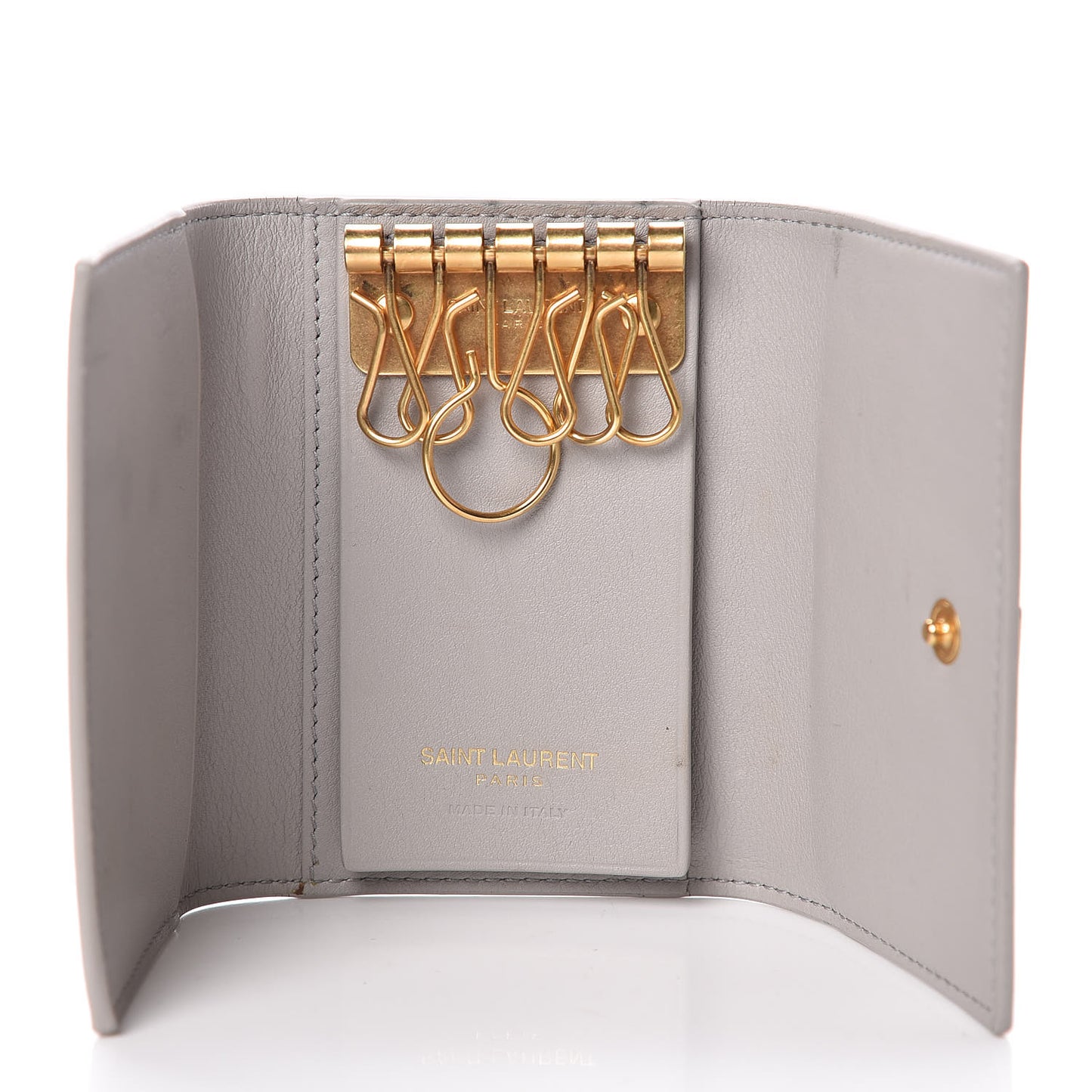 Smooth Calfskin Monogram Key Case Souris