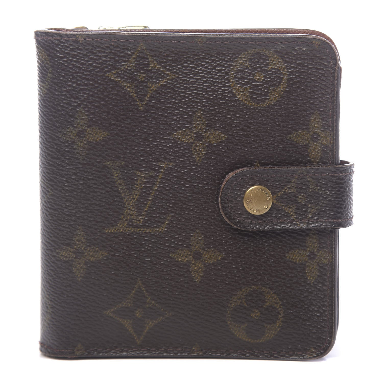 Louis Vuitton Monogram Compact Zippe Zipped Wallet 1 of 11