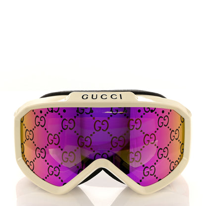 Gucci Shiny Acetate Interlocking G Ski Goggles GG1210S Pink Multicolor 2 of 7