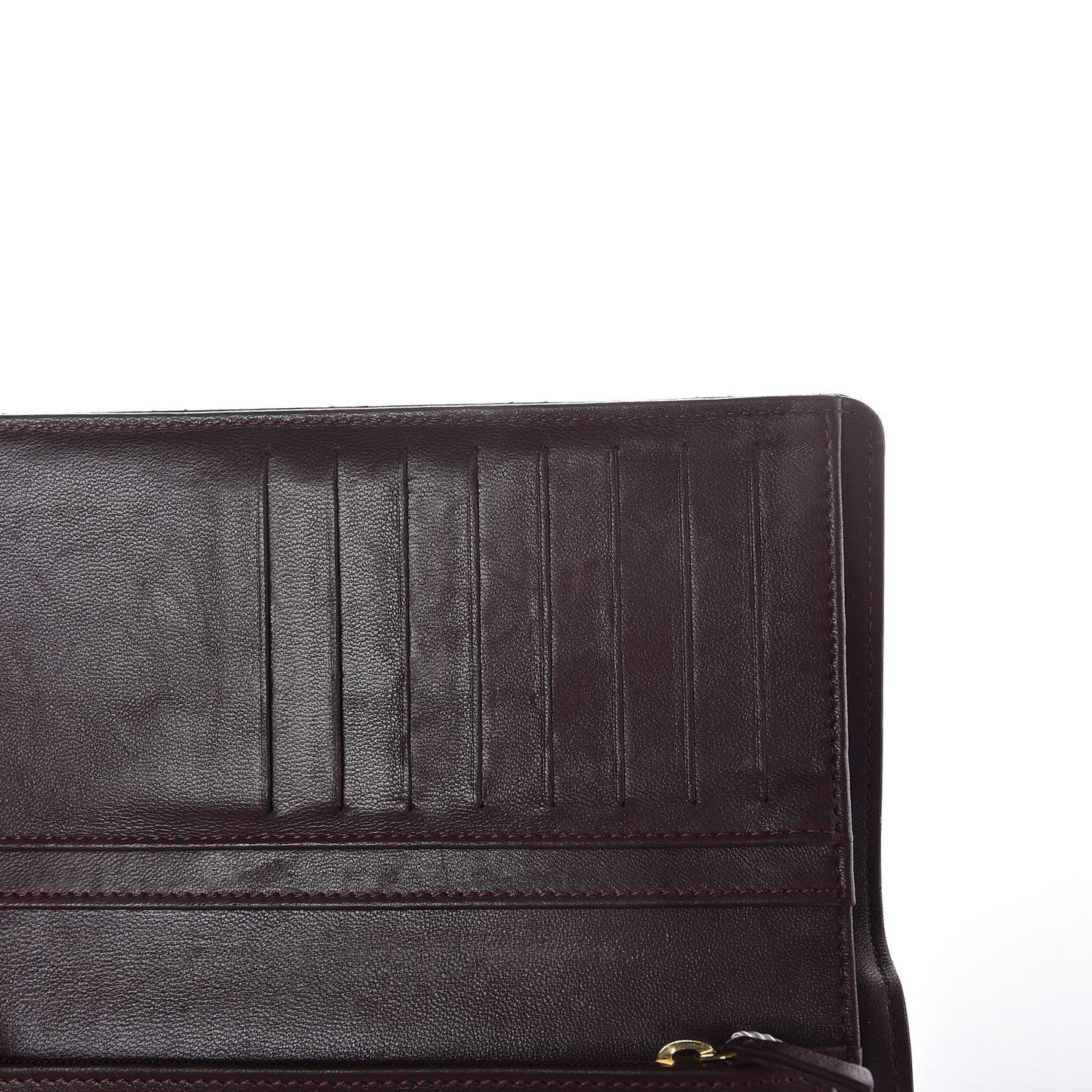 Lambskin Quilted Yen Wallet Black