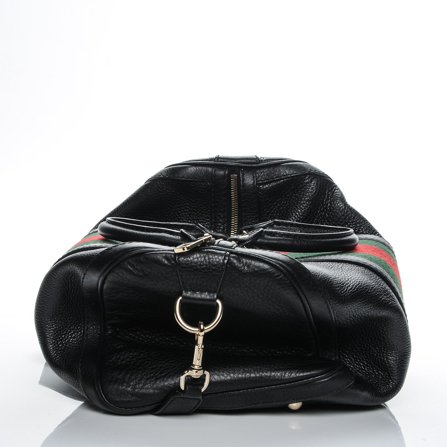 Calfskin Vintage Web Medium Boston Black