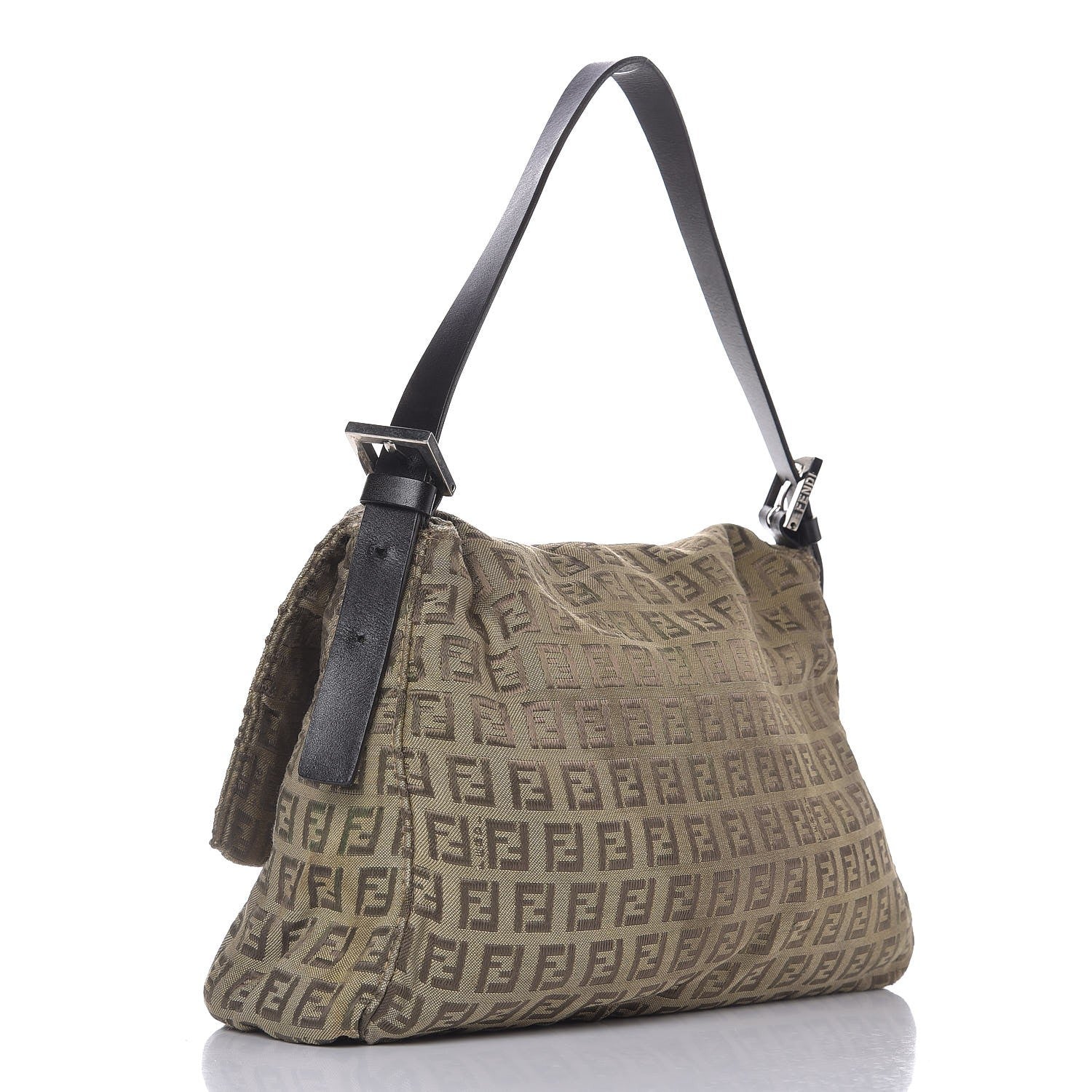 Fendi Zucchino Mama Baguette Dark Brown 3 of 11