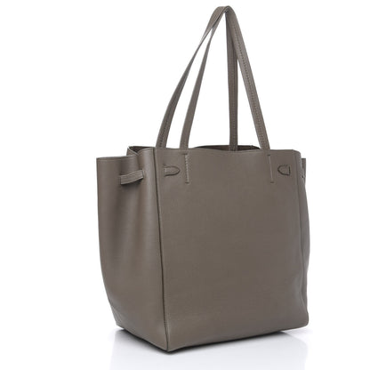 Celine Soft Grained Calfskin Small Belt Cabas Phantom Taupe 3 of 11