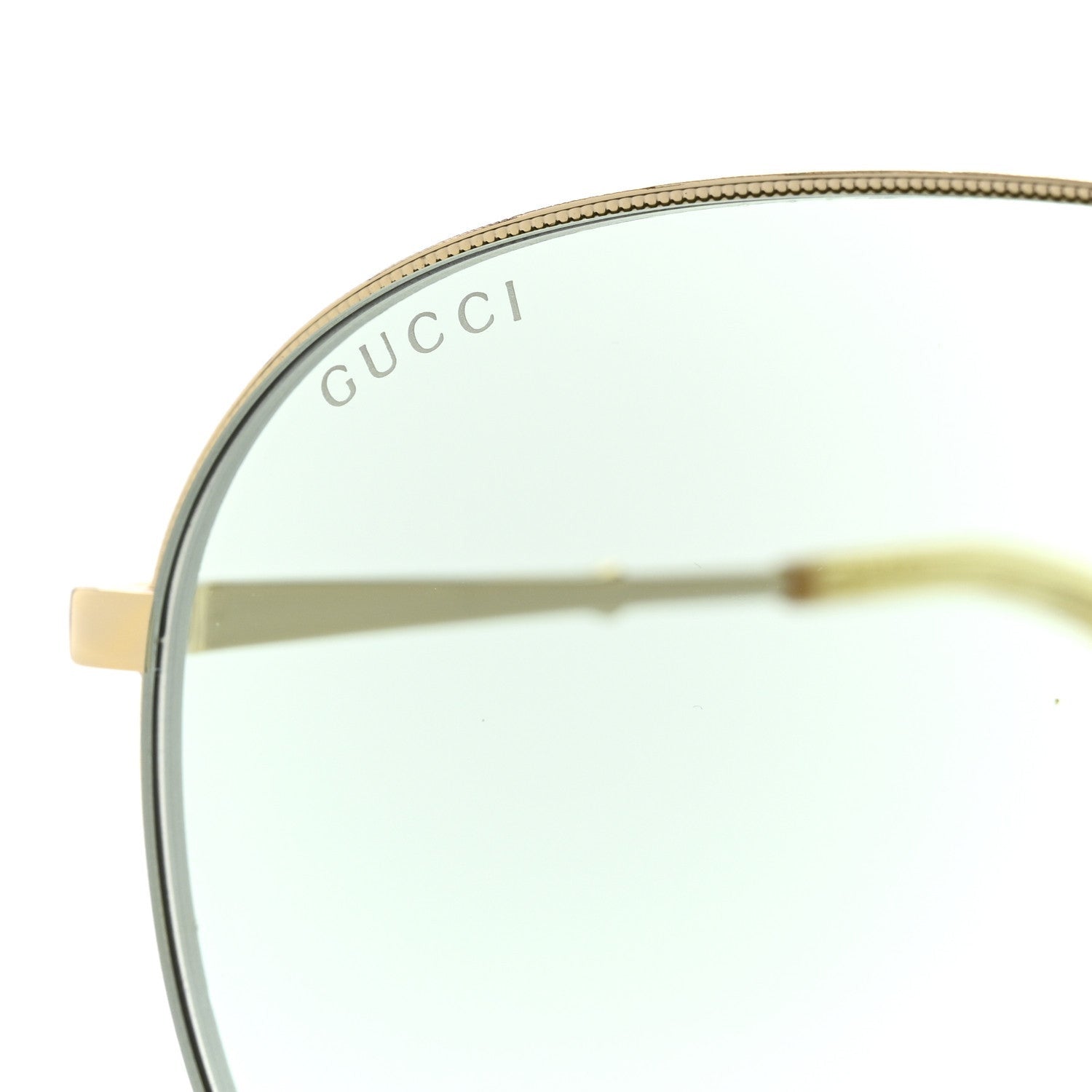 Gucci Metal Aviator Sunglasses GG0356S Gold 7 of 7