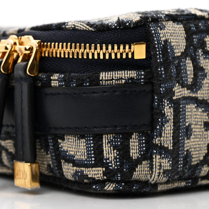 Christian Dior Oblique 30 Montaigne Top Handle Box Bag Blue 10 of 11