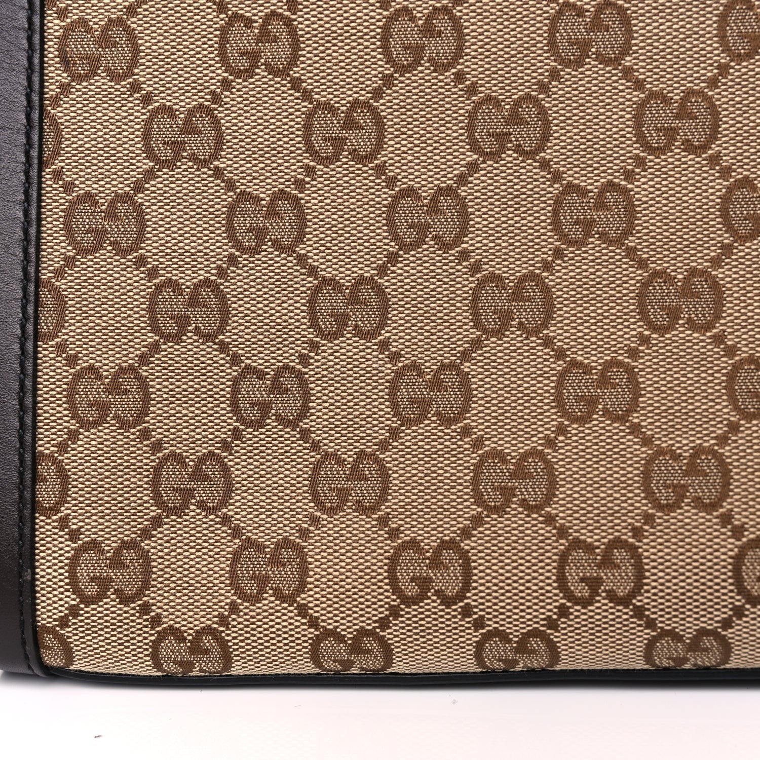Gucci Monogram Margaux Calfskin Large Emily Chain Shoulder Bag Beige Ebony Cocoa 11 of 11