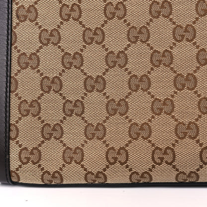 Gucci Monogram Margaux Calfskin Large Emily Chain Shoulder Bag Beige Ebony Cocoa 11 of 11
