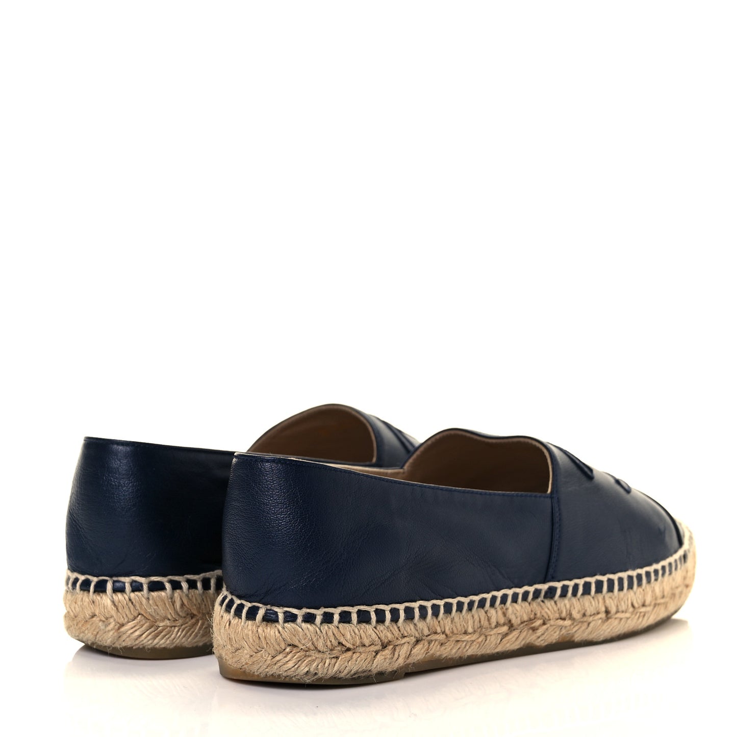 Lambskin CC Espadrilles 38 Navy Black