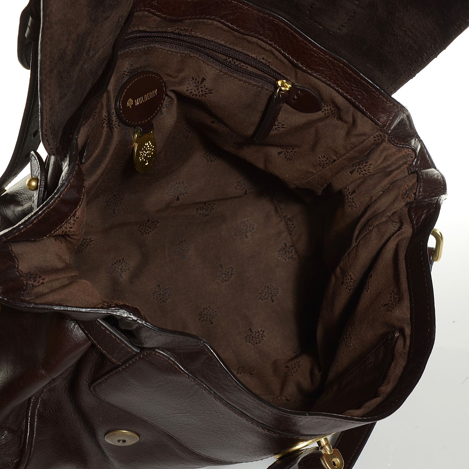 Mulberry Soft Buffalo Leather Medium Alexa Chocolate 6 of 11