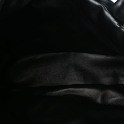 Saint Laurent Lambskin Wide Puffer Tote  Black 4 of 8