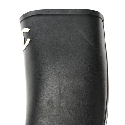 Chanel Caoutchouk CC High Boots 37 Black 14 of 17