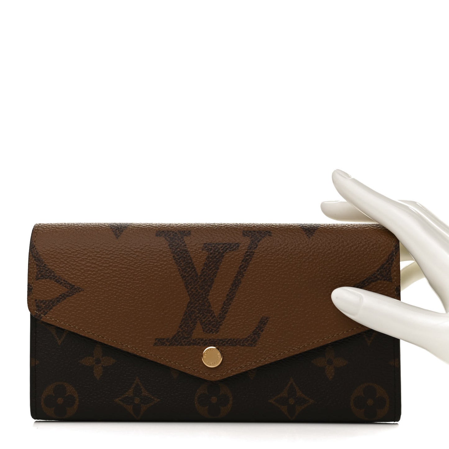 Reverse Monogram Giant Sarah Wallet