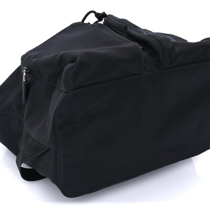 Prada Tessuto Nylon Saffiano Vela Medium Backpack Black 7 of 7
