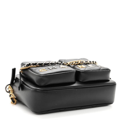 Chanel Calfskin Quilted Small Camera Case Black 4 of 10