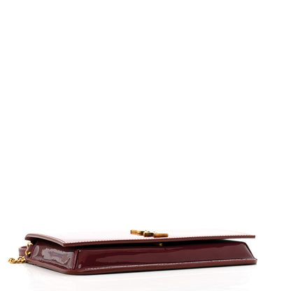 Saint Laurent Patent Monogram Phone Holder Crossbody Chataigne 4 of 7