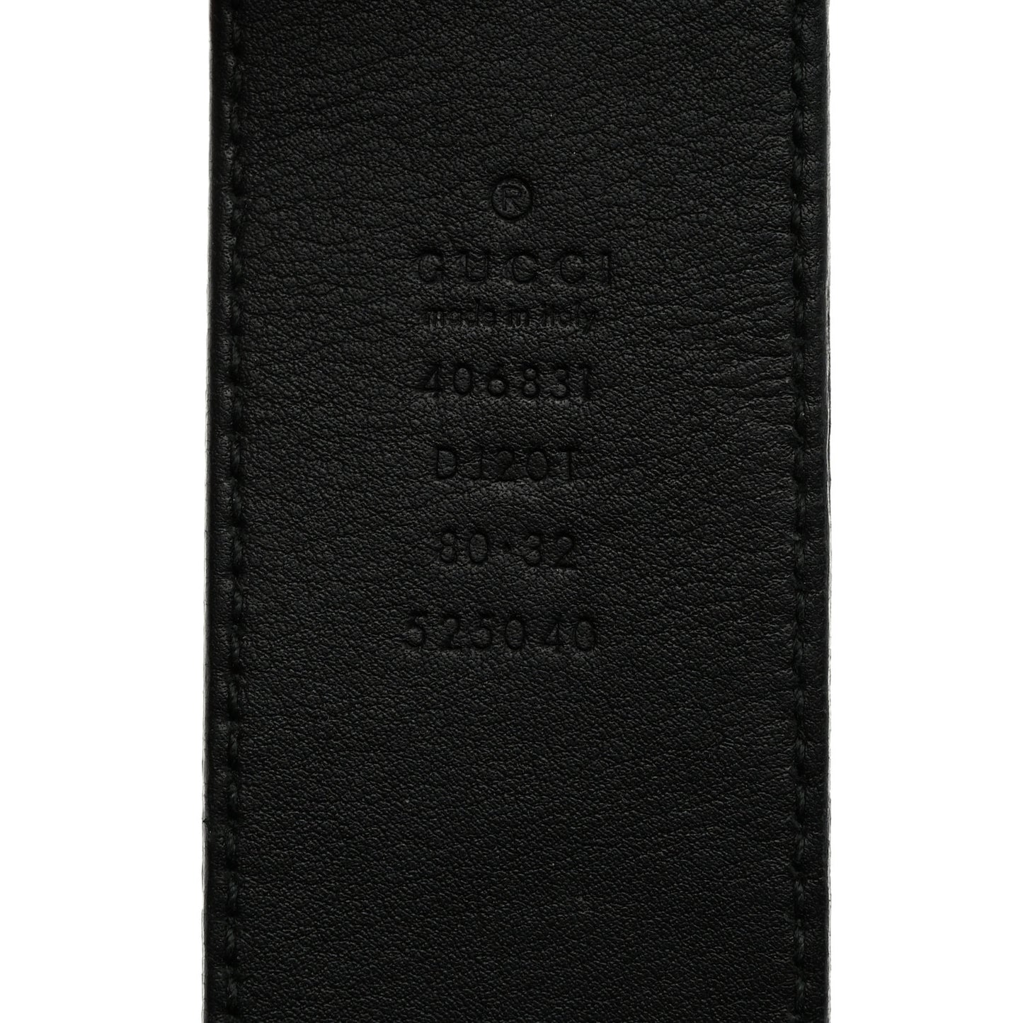 Calfskin Double G 30mm Belt 80 32 Black