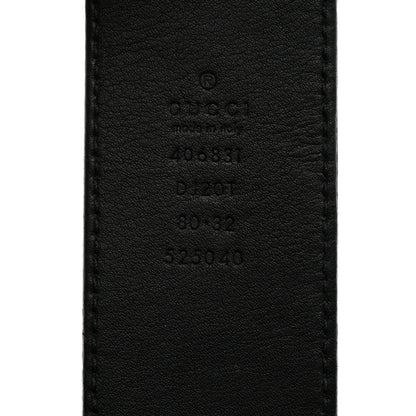 Gucci Calfskin Double G 30mm Belt 80 32 Black 3 of 6