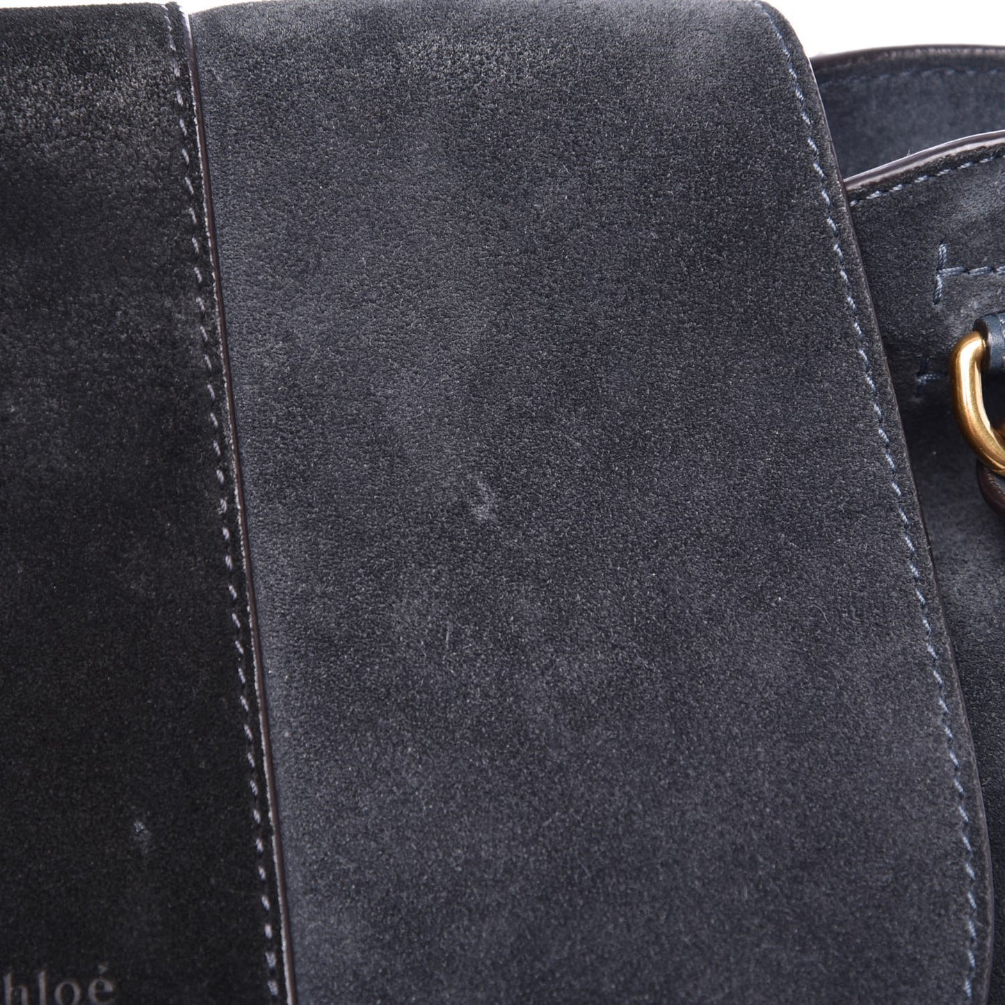 Suede Medium Lexa Shoulder Bag Silver Blue