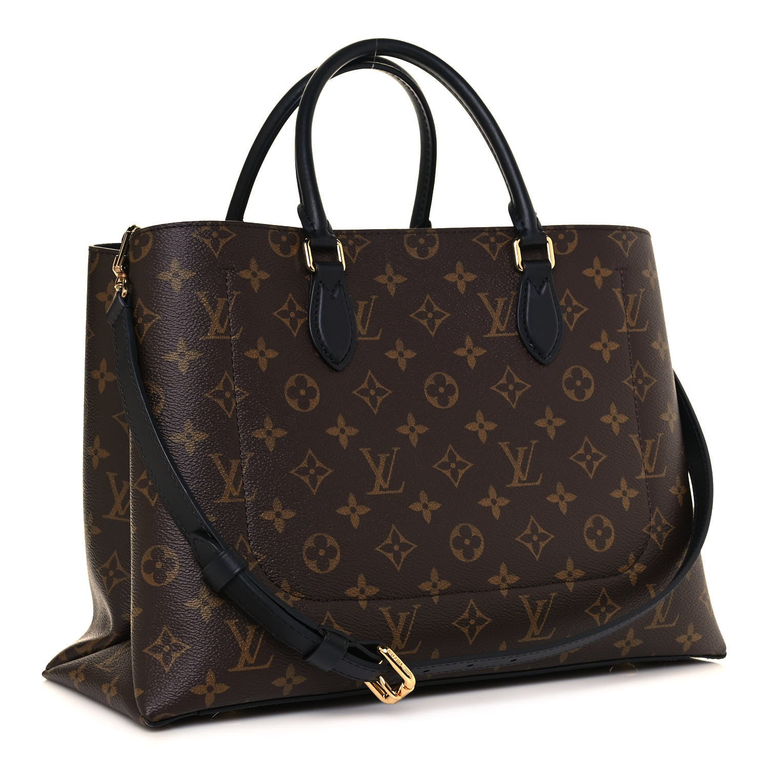 Louis Vuitton Monogram Flower Tote Black 3 of 12