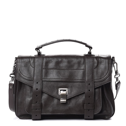 Proenza Schouler Lambskin Medium PS1 Satchel Dark Chocolate 1 of 8