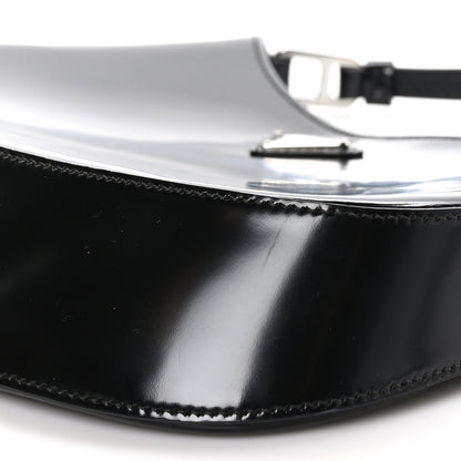 Prada Spazzolato Cleo Shoulder Bag Black 8 of 8