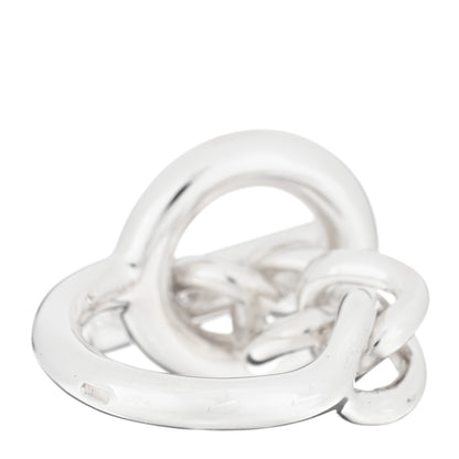 Hermes Sterling Silver GM Croisette Ring 50 5.25 3 of 5