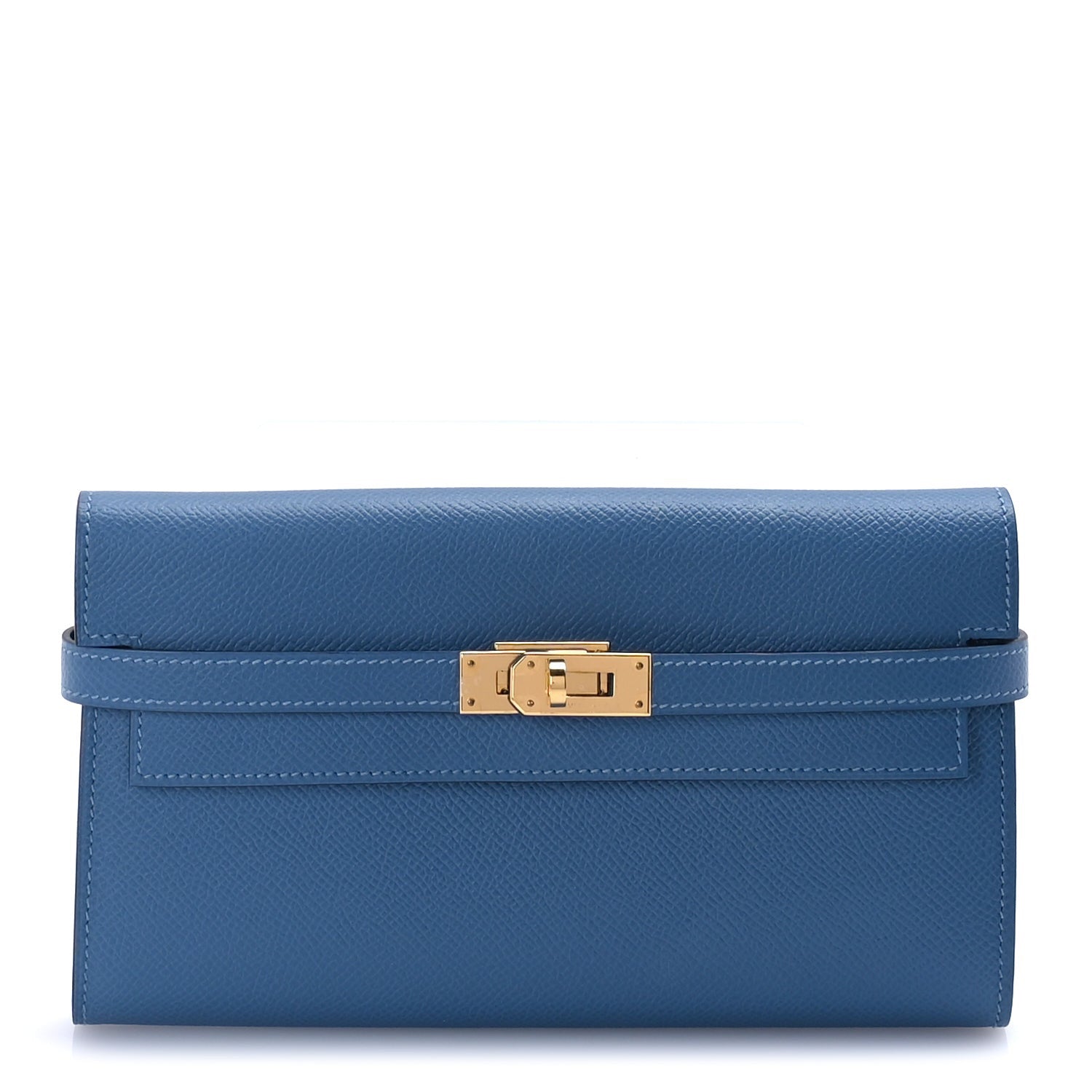 Hermes Epsom Kelly Longue Wallet  Bleu Azur 1 of 7