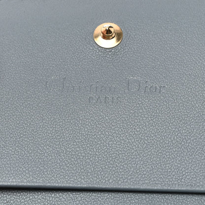 Christian Dior Lambskin Cannage Mini Lady Dior Wallet Cloud Blue 11 of 14