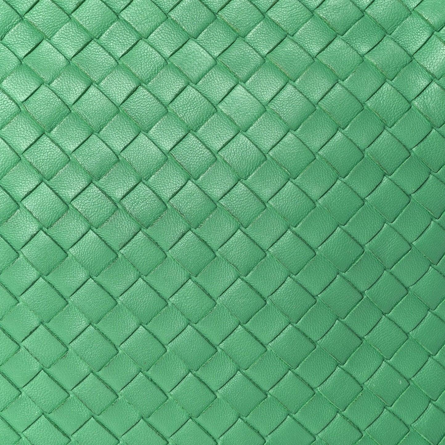 Nappa Intrecciato Nodini Crossbody Messenger Green
