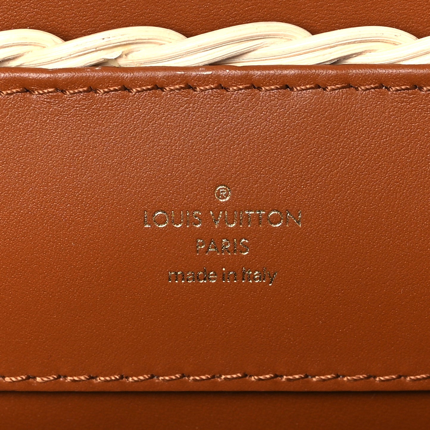 Rattan Calfskin Capucines BB Tan