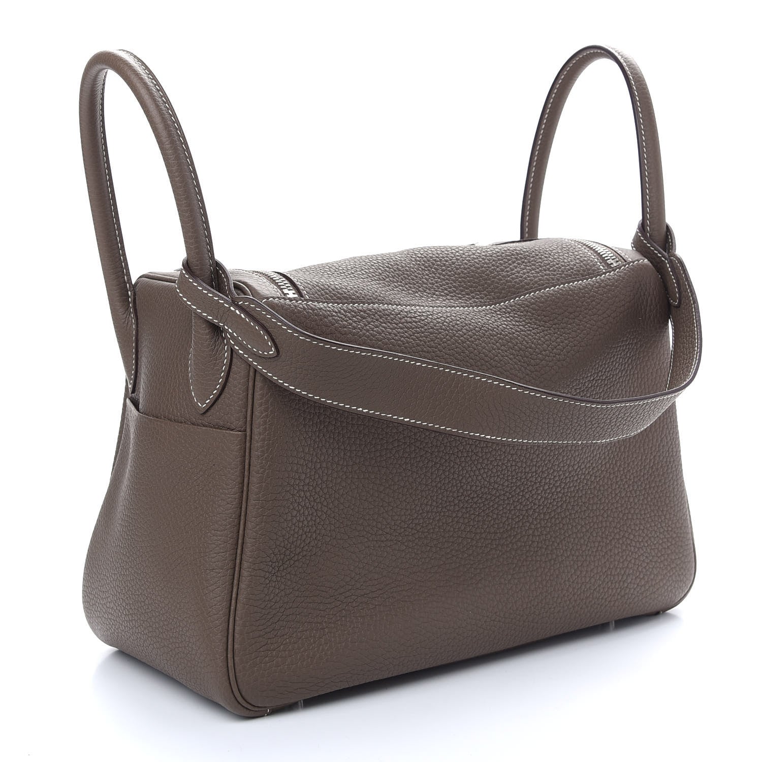 Hermes Taurillon Clemence Lindy 30 Etoupe 4 of 9