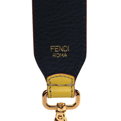 Fendi Vitello Dolce Bi-Color Strap You Cedro Blue Notte 3 of 4