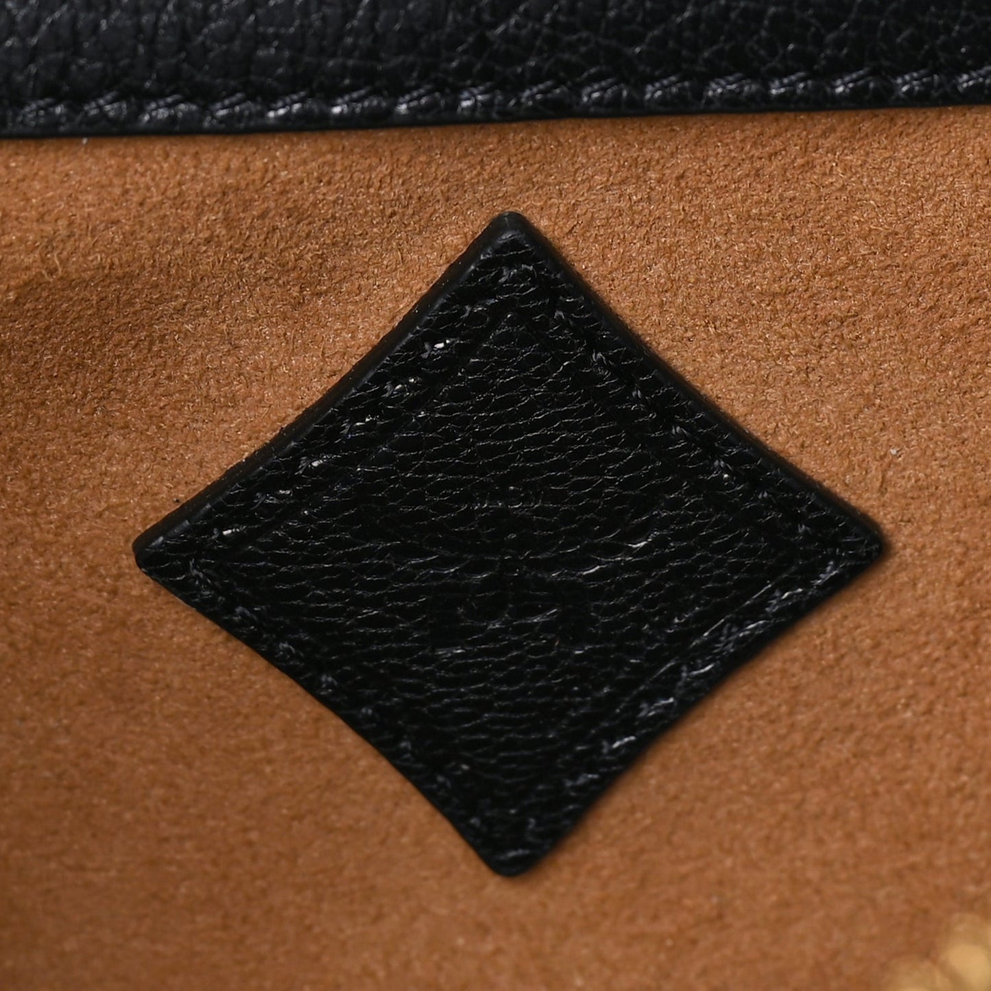 Goatskin Diamant 3D Shoulder Bag  Black