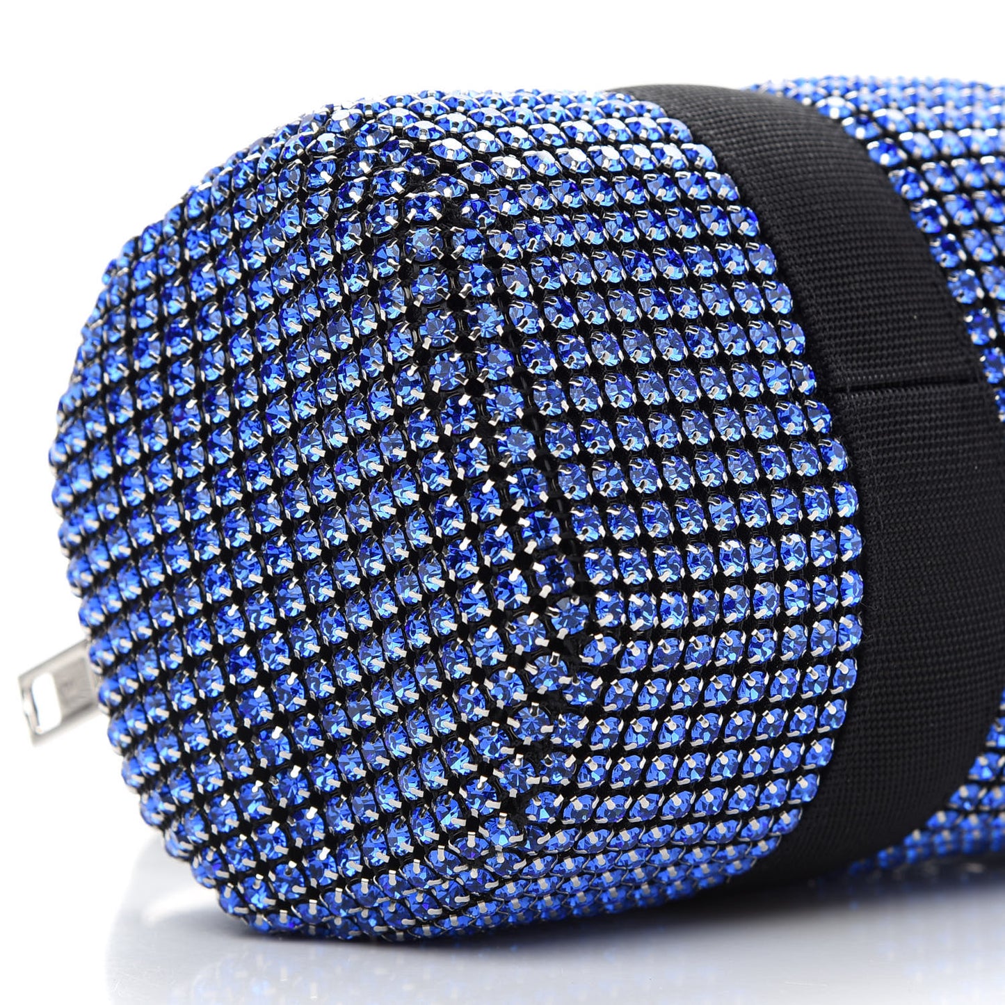 Mesh Crystal Rhinestone Mini Cruiser Duffle Cobalt