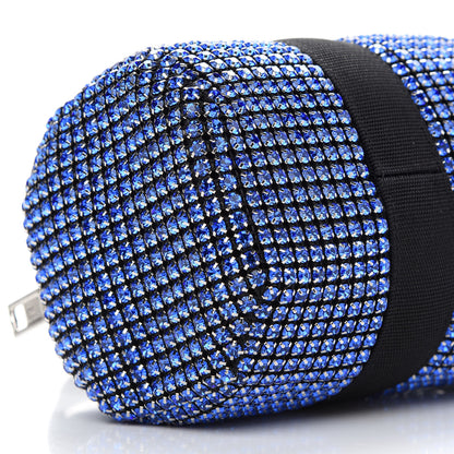 Alexander Wang Mesh Crystal Rhinestone Mini Cruiser Duffle Cobalt 8 of 9