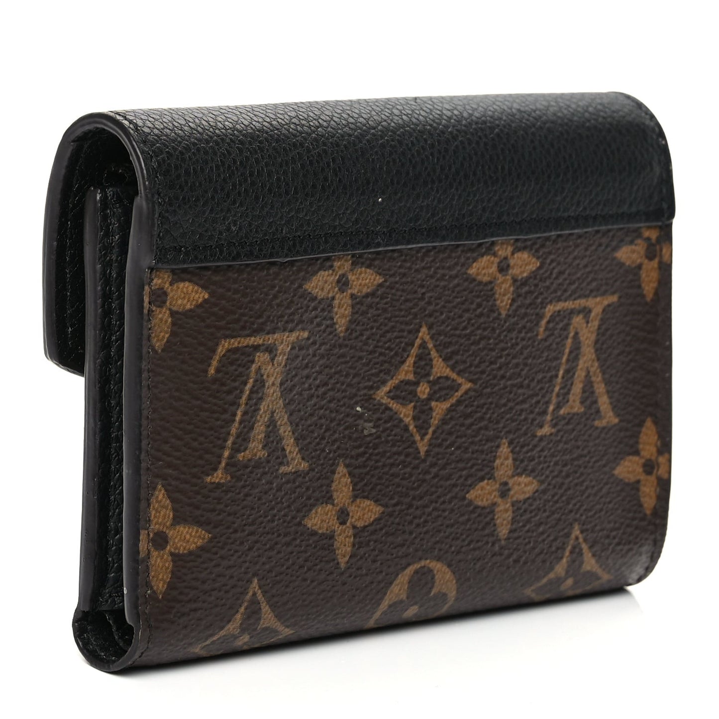 LOUIS VUITTON Monogram Pallas Compact Wallet NM Black