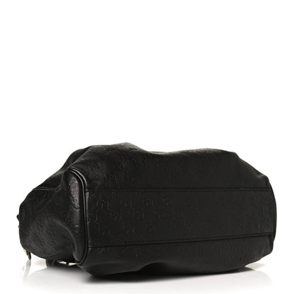 Gucci Guccissima Medium Sukey Tote Black 4 of 14