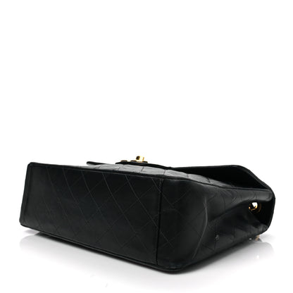 Chanel Lambskin Quilted XL Jumbo Single Flap Black 8 of 16